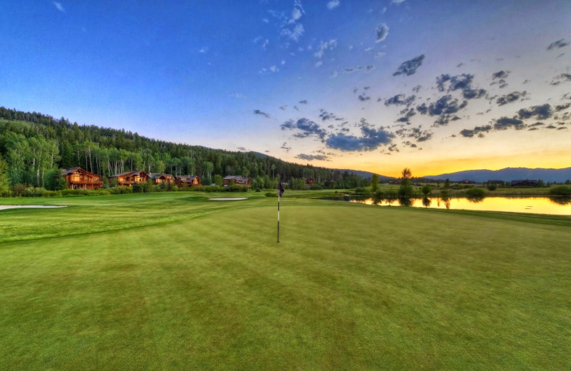 Teton Springs Resort golf course near South Fork Lodge.