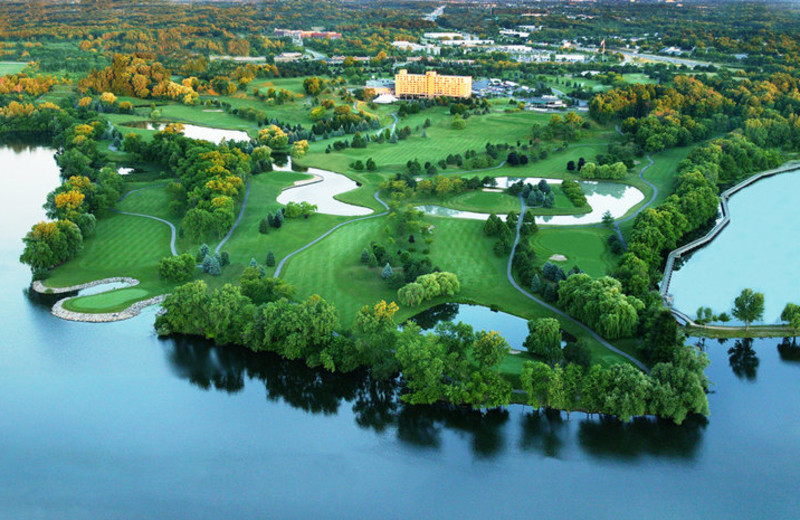 Aerial view of Eagle Crest Resort - Marriott Ann Arbor/Ypsilanti.