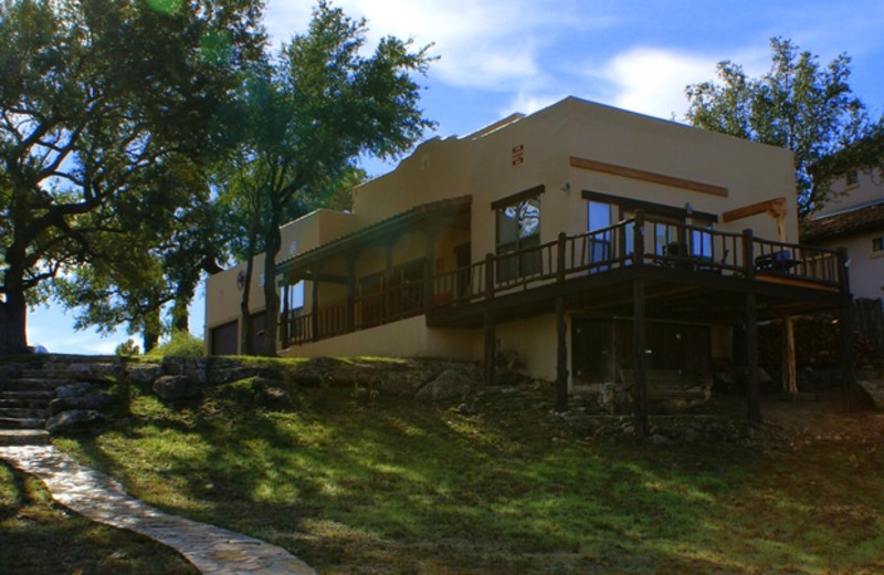 Exterior Adobe River Sanctuary.