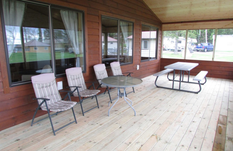 Cabin exterior at Pine Aire Resort.