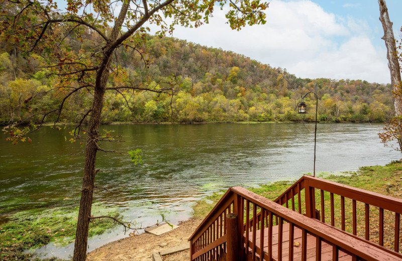 River view at Copper John's Resort.