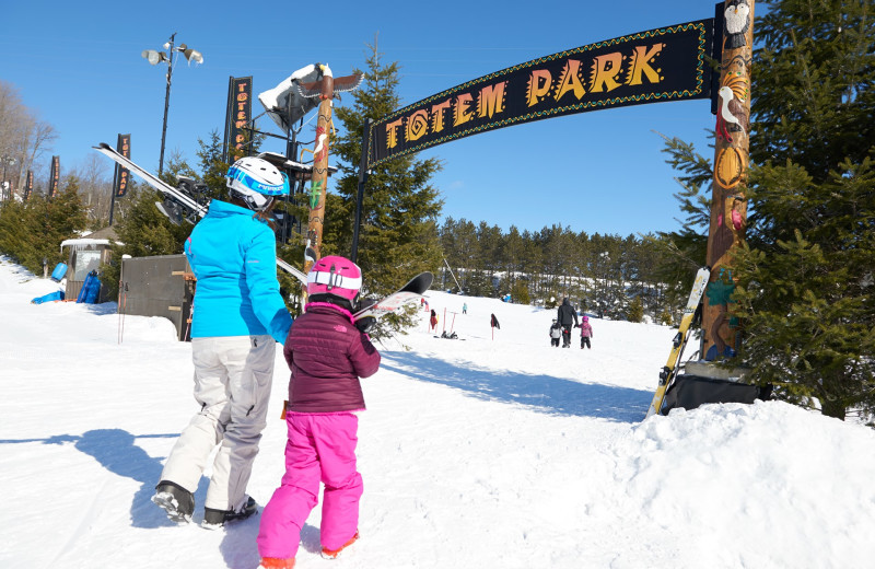 Skiing at Crystal Mountain Resort.