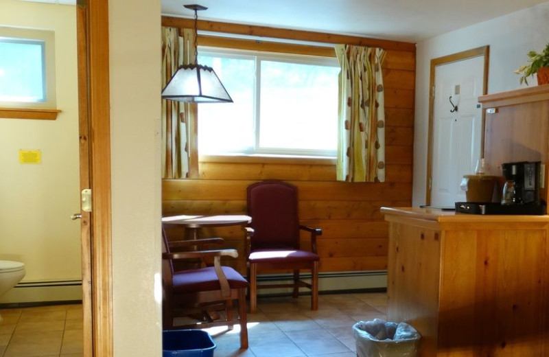 Guest room at Box Canyon Lodge & Hot Springs.