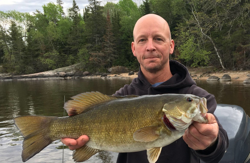 Fishing at Harris Hill Resort.