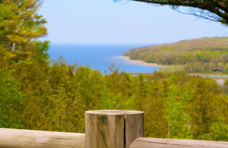 View of lake by Bay Breeze Resort.