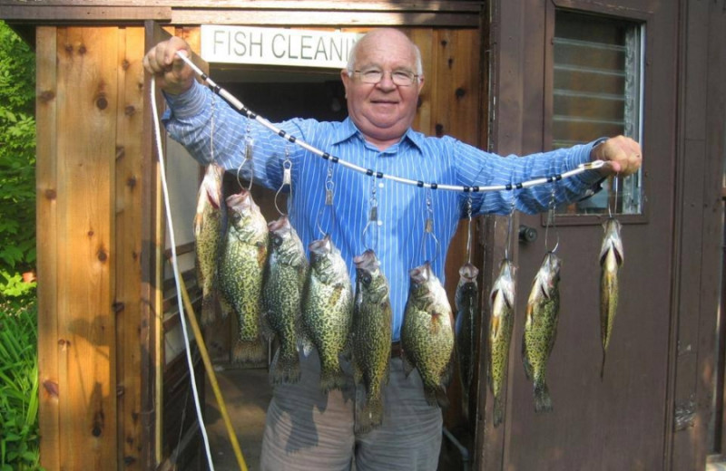 Fishing at Lakecrest Resort.