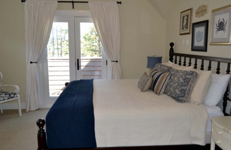 Rental bedroom at Seabrook Cottage Rentals.