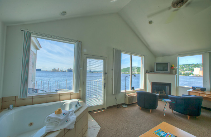 Guest room at South Pier Inn.