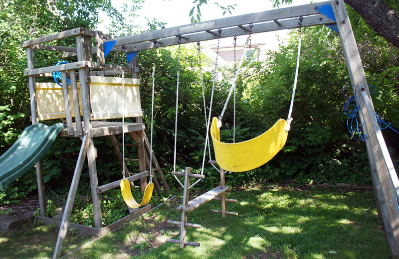 Swing set at Long Beach House in Rockport.