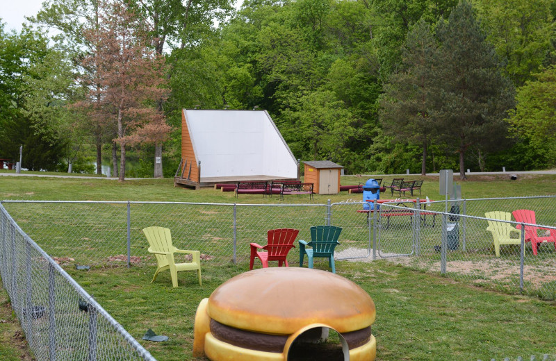 Dog park at Basswood Country Resort.