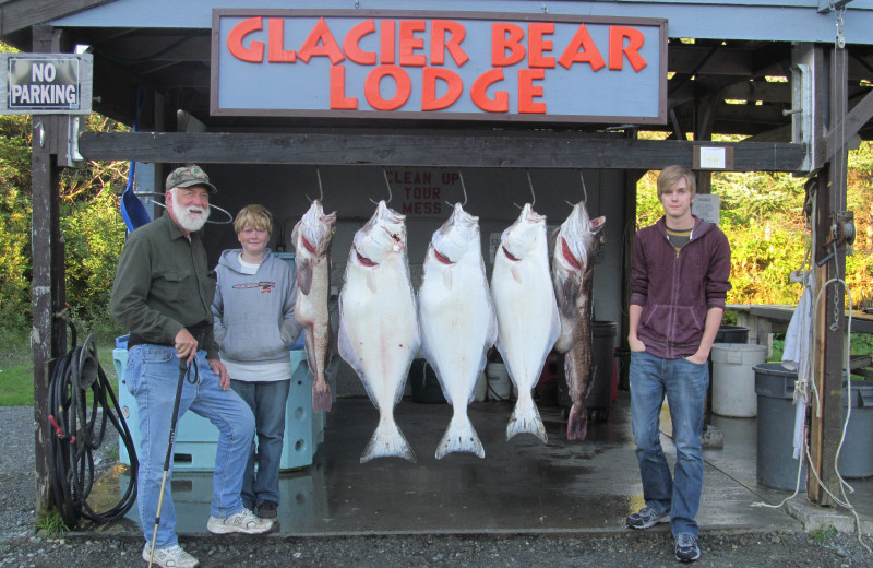 Fishing at Glacier Bear Lodge.