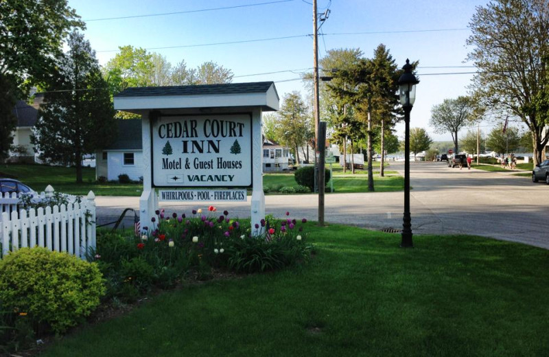 Yard view of Cedar Court Inn.