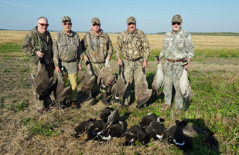 Hunting at Arnesen's Rocky Point Resort.