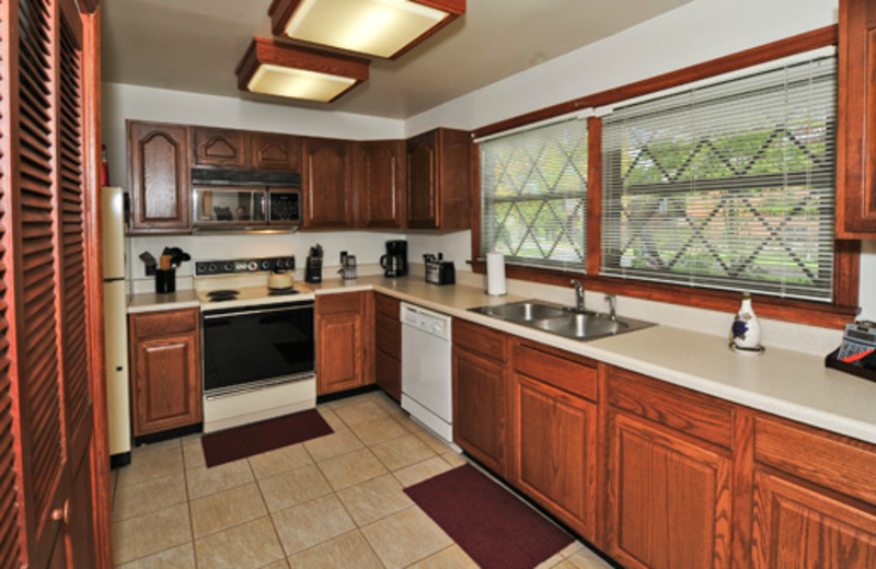 Vacation rental kitchen at Aspen Village.