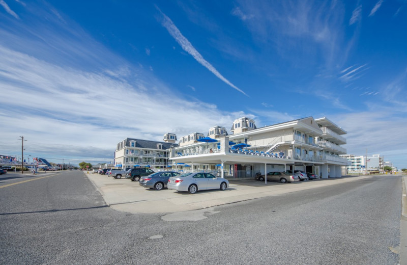 Exterior view of Fleur De Lis Beach Resort.