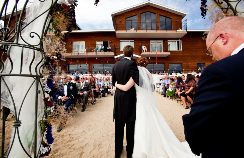 Weddings at Hiawatha Beach Resort.