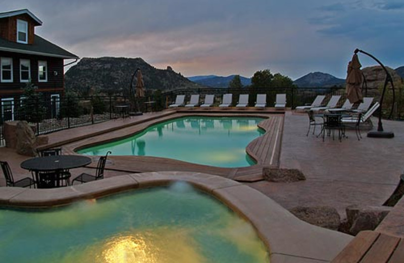 Outdoor pool at Marys Lake Vacation Condos.