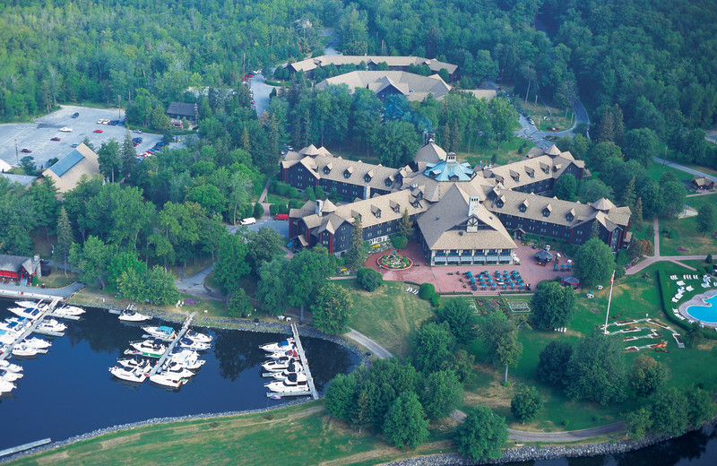 Aerial view of Fairmont Le Chateau Montebello.