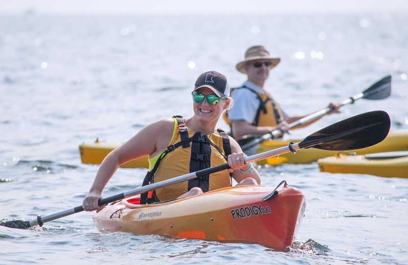 Kayaking at Beacon Pointe Resort.