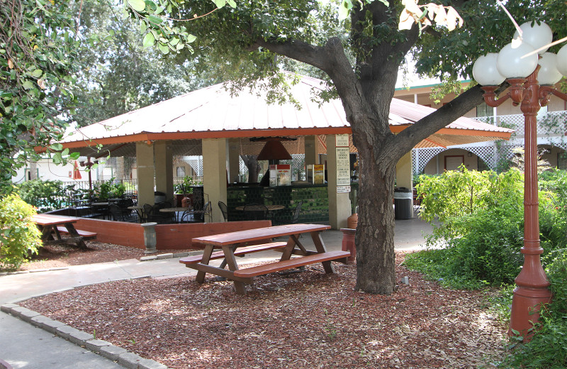 Patio at Family Gardens Inn.