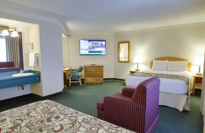Guest room at Bavarian Inn of Frankenmuth.