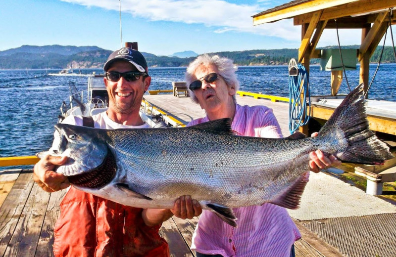 Fishing at Painter's Lodge.