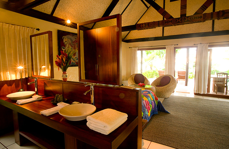 Guest room at Beqa Lagoon Resort.