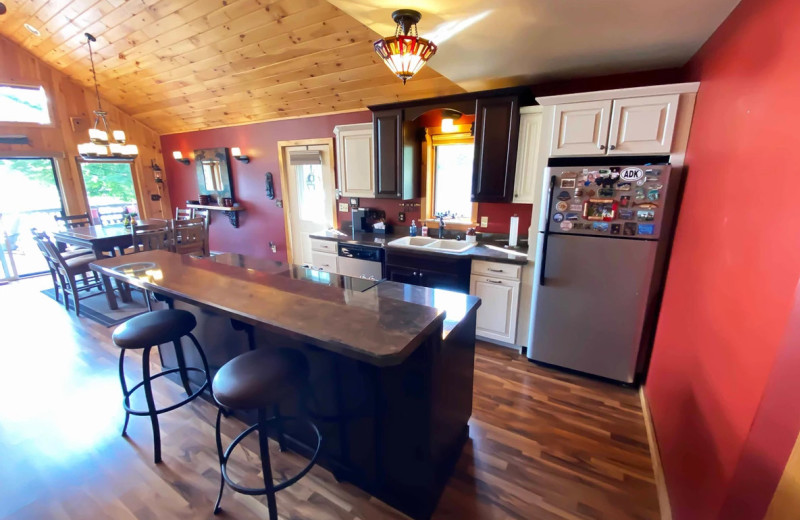 Rental kitchen at Northern Living - Luxurious Vacation Rentals.