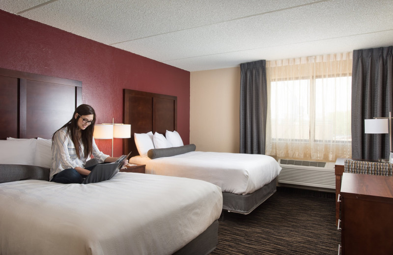 Guest room at Jackpot Junction Casino Hotel.