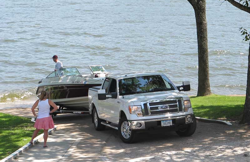 Boat launch at Point Randall Resort.