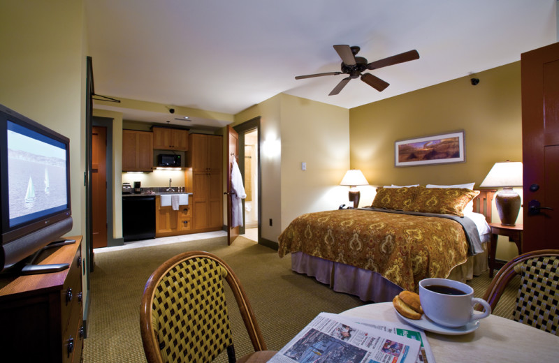 Guest room at Tamarack Lodge.