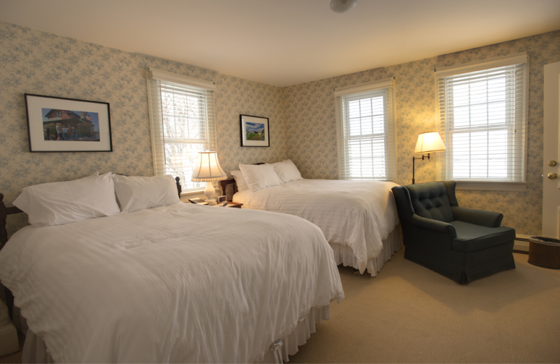 Guest room at Three Stallion Inn.