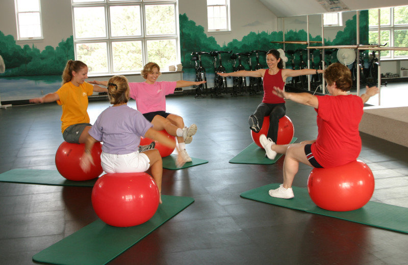 Fitness class at Heartland Spa & Fitness Resort.