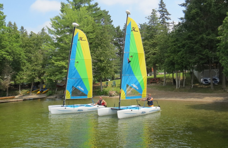 Lake view at Sandy Beach at Otter Lake.