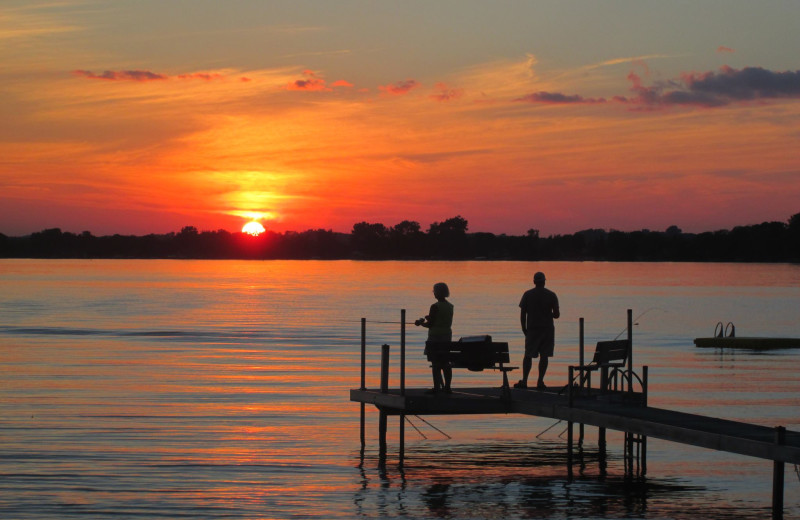 Fishing at Dickerson's Lake Florida Resort.