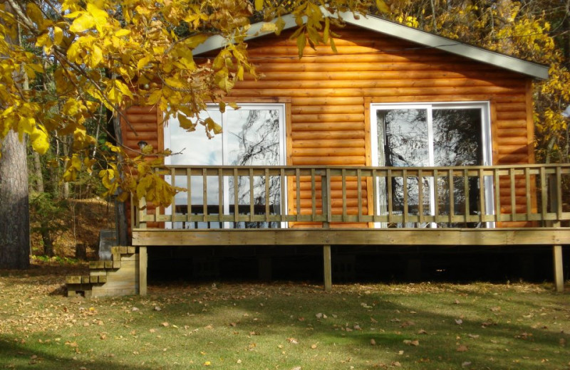 Cabin exterior at Moore Springs Resort.