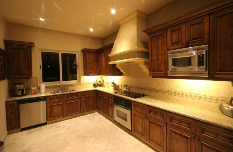 Rental kitchen at Luxury Villa Collections.