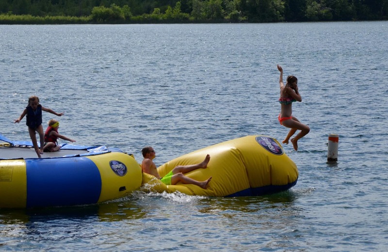 Swimming at Bayside Resort.