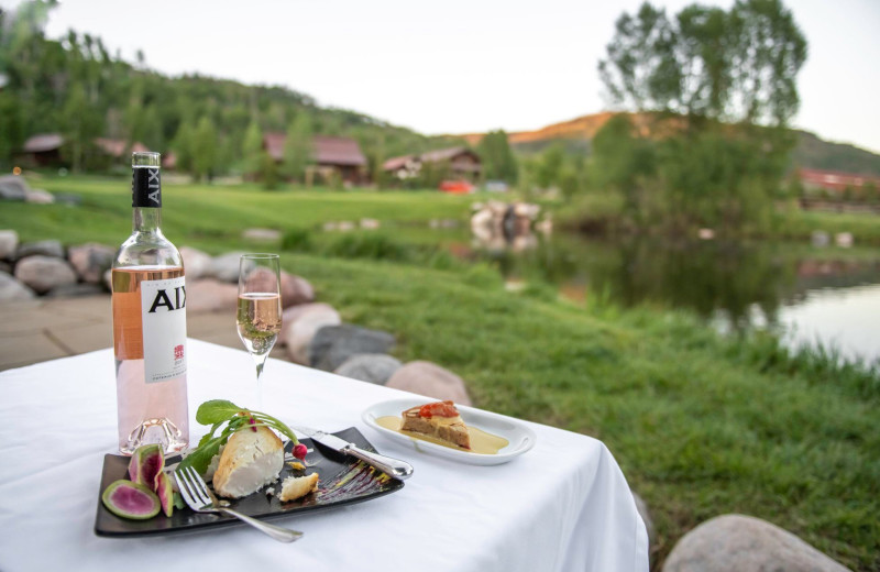 Dining at Vista Verde Ranch.