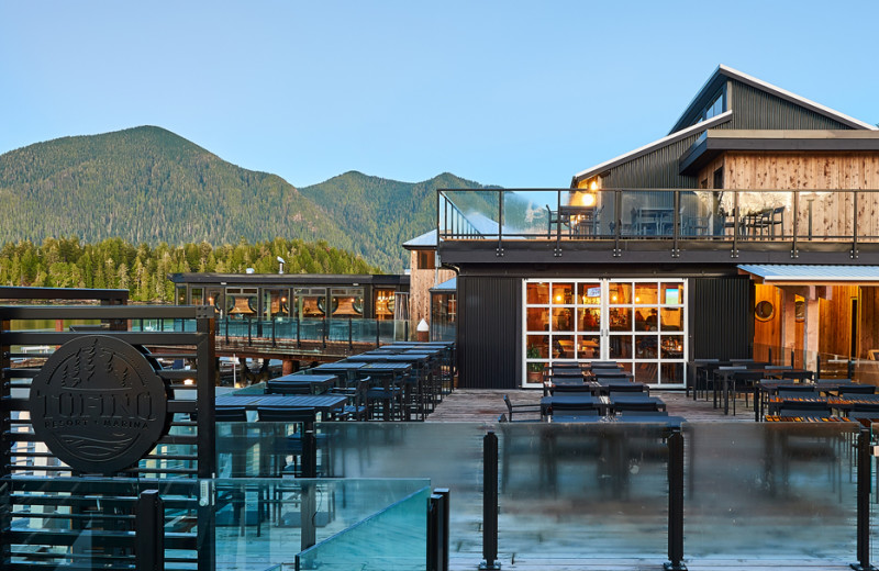 Patio at Tofino Resort + Marina.