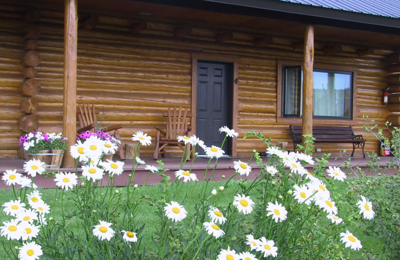 Cabin exterior at Luton's Teton Cabins.