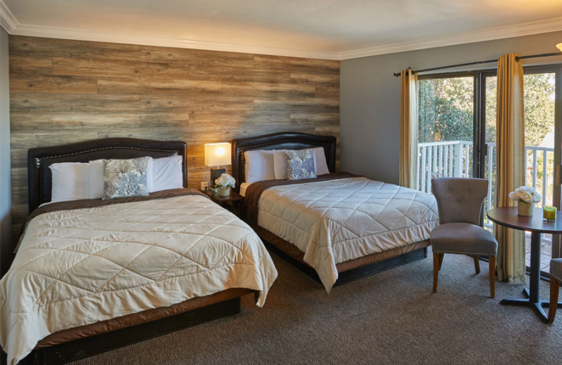 Guest room at Inn by the Bay Monterey.