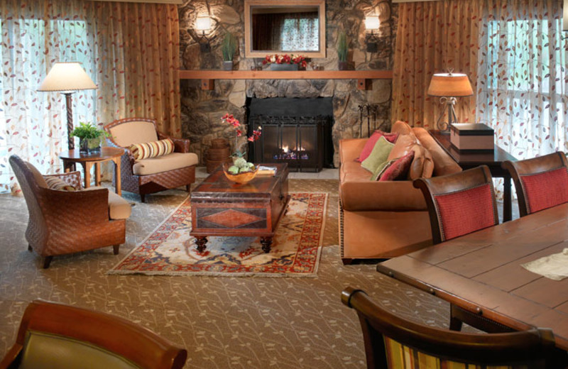 Living room of a Presidential Suite at Cheyenne Mountain Resort.