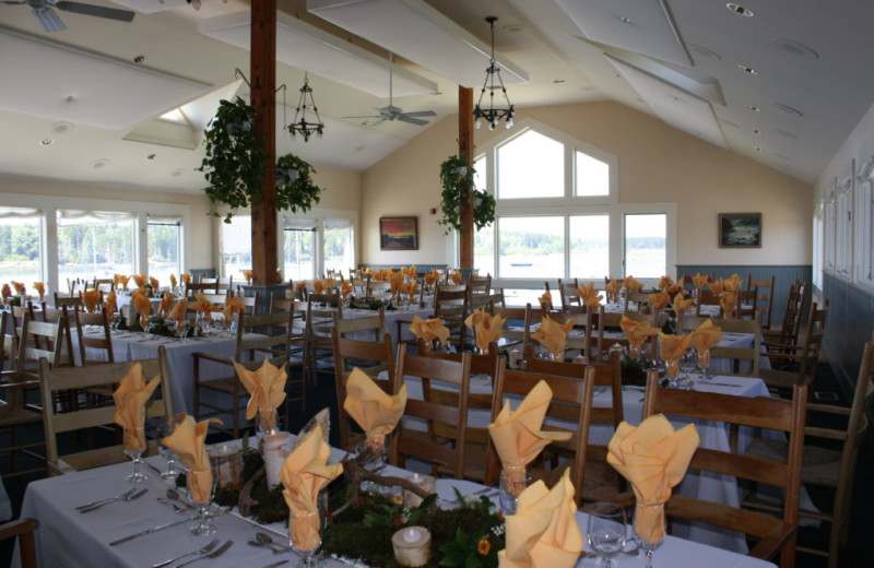 Reception at Sebasco Harbor Resort.