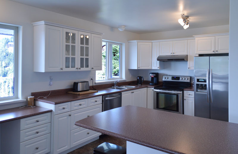 Rental kitchen at Island Vacation Homes.