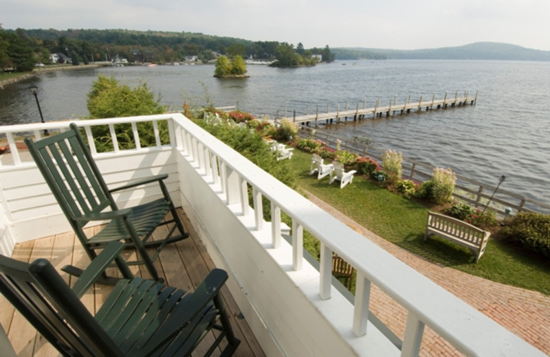 Balcony view at Mill Falls at the Lake.
