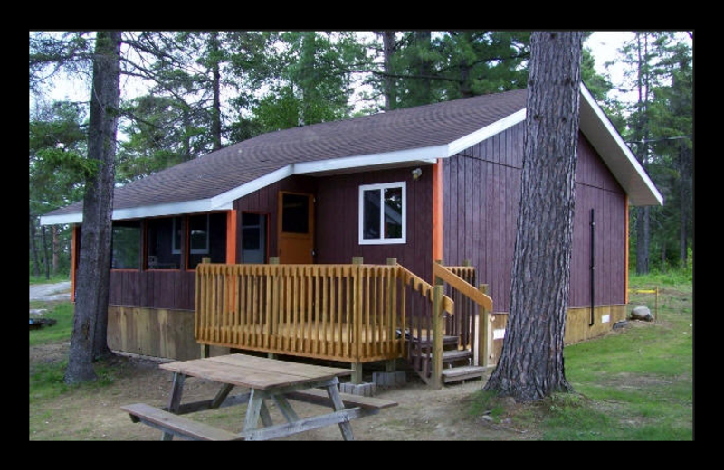Cabin exterior at Silv'ry Moon Lodge.