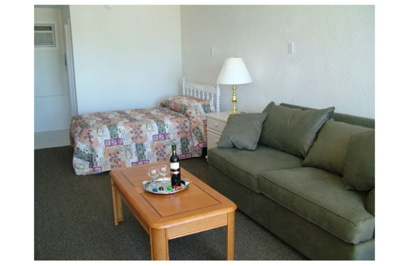 Guest room at Lollipop Motel.