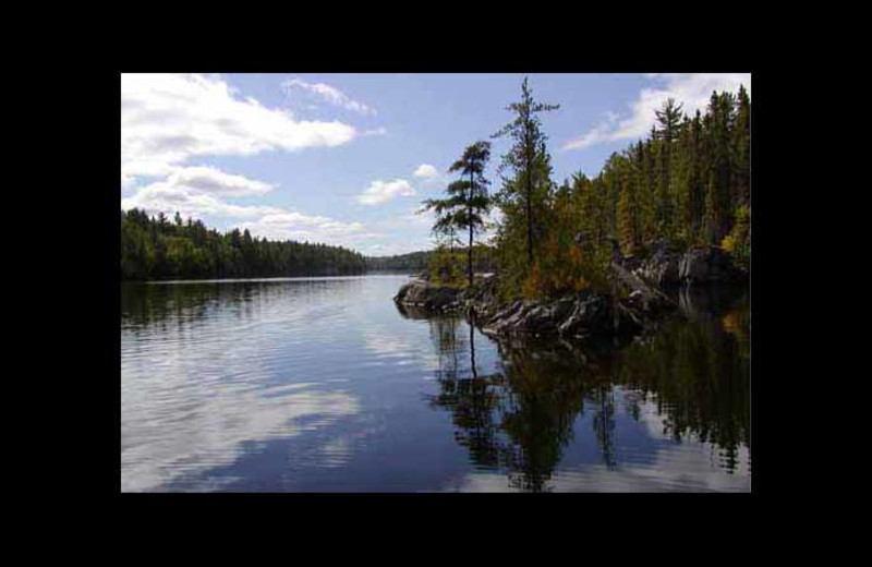 Lake view at Red Pine Wilderness Lodge.