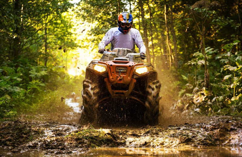 ATV at Blue Beaver Luxury Cabins.
